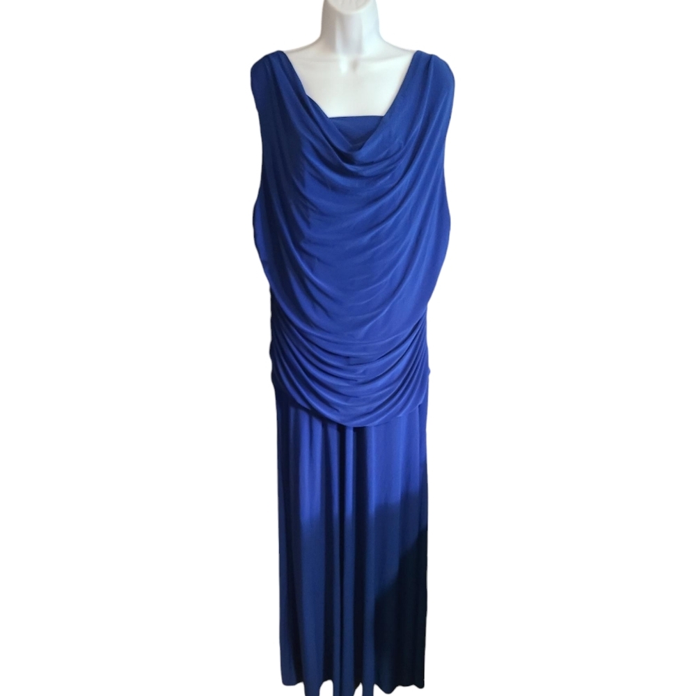 NIGHTWAY cowl neck cocktail gown 20W